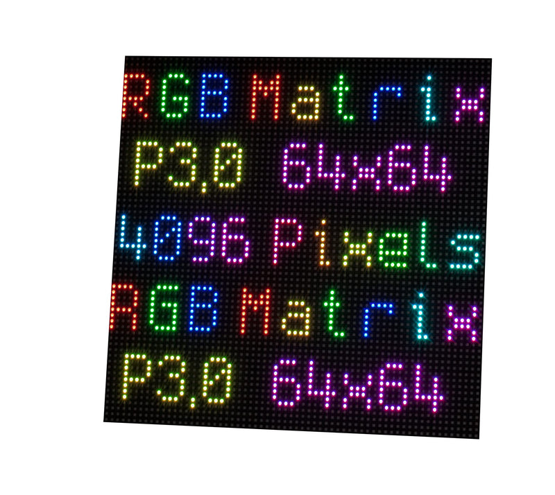 [Australia - AusPower] - SeenGreat 64 x 64 RGB LED Matrix Panel Full-Colour LED Display for Raspberry Pi 4B+ 4B 3B+ 3B 2B+ Zero W WH 2 W Pico ESP32 Ardui 3 mm Pitch 4096 LEDs 