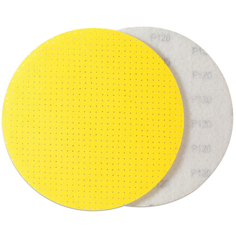 [Australia - AusPower] - Selead Sandpaper 225 mm Velcro Durable Sanding Pads Pack of 25 Grit 120 Sanding Discs Perforated Sanding Sheets Round for Drywall Sanders Sanding Giraffe Ceiling Sander P120 (pack of 25 / diameter 225) 