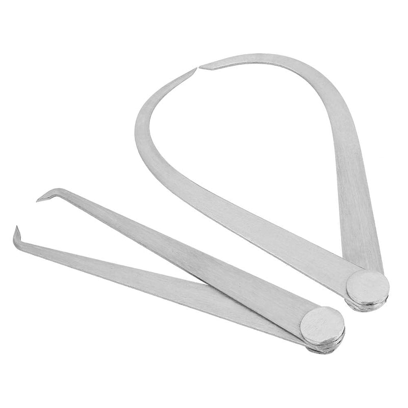 [Australia - AusPower] - Calipers Outside and Inner Button Set, Calipers Measuring Tool, 2 Pieces 6 Inch Machine Stainless Steel Connection Outside Inner Caliper Measuring Tool Set 