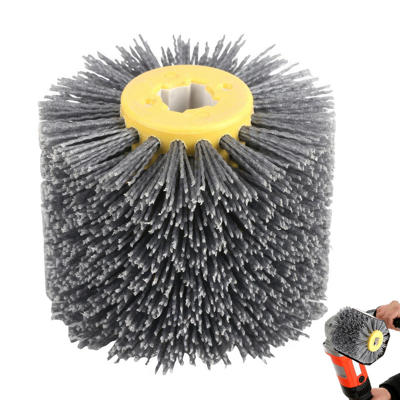 [Australia - AusPower] - 120 Sanding Brush for Wood, Brushes for Satin Machine, 120 Brush, Surface Conditioner, Polishing Wheel 120 Grit, Wire Drawing Polishing Wheel for Surface Processing, Deburring and 