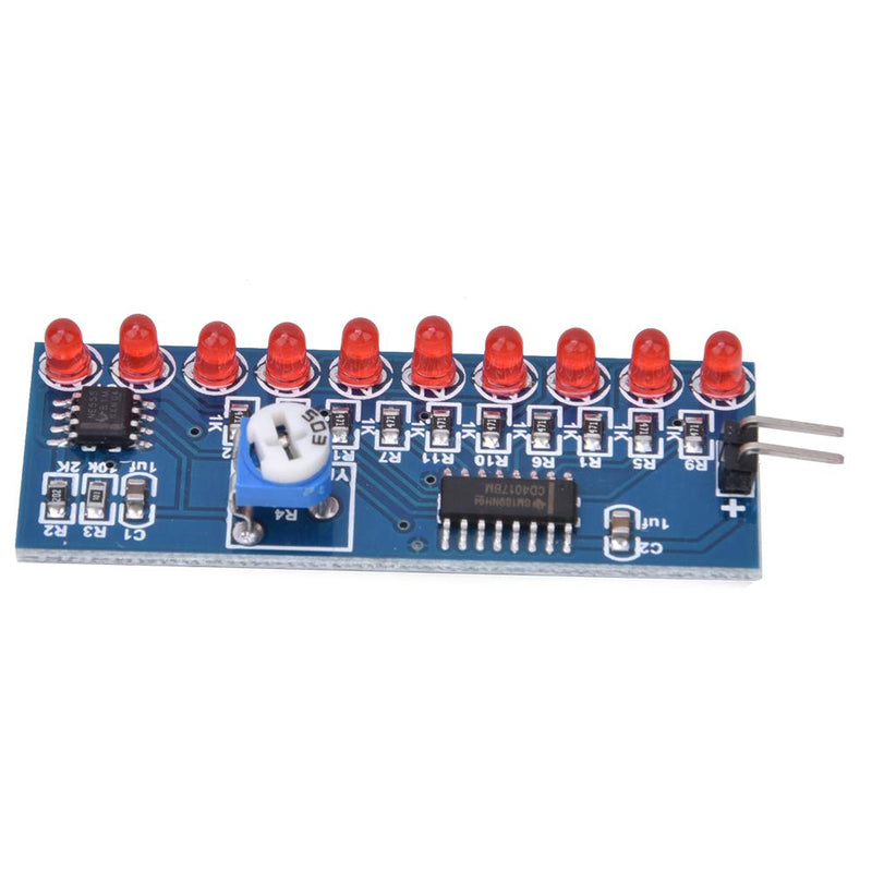 Running Light Module, DIY Electronic Kit, Suit Module Portable Red Learning 2 Pieces Ne555 + CD4017 LED Chaser Water Flowing Light Module DIY Kit Electronic Circuit