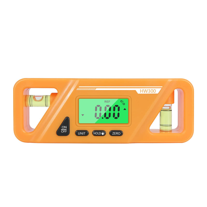[Australia - AusPower] - KKnoon Magnetic Digital Protractor Absolute and Relative Measurement Angle and Tilt Conversion Inclinometer Versatile Clinometer LCD Display with Backlight 
