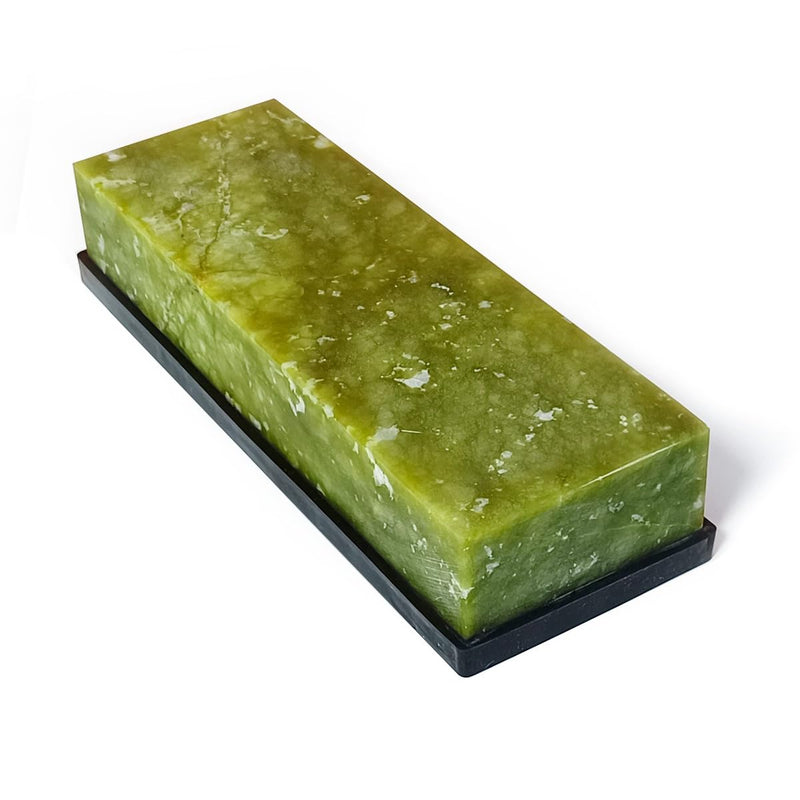 Knife Sharpening Stone 10000 Grit Whetstone Fine Polishing Natural Green Whetstone for Knives Tools Cutting Tools 180 x 60 x 30mm (A) A