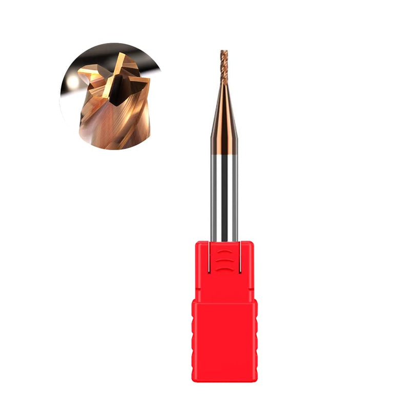 [Australia - AusPower] - ASNOMY Solid Carbide Carbide End Mill 1 mm End Mill Carbide AlTiN Coated 55 HRC 4 Cutting, Drilling, Milling, Simple, Immersion, CNC, Tungsten Carbide 1mm 