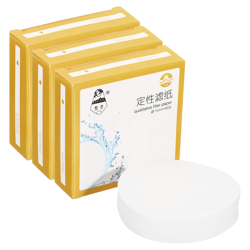 [Australia - AusPower] - PATIKIL Pack of 300 7 cm Quality Filter Paper Circles Slow Speed Round Laboratory Filter Paper Chemical Industrial Oil Test Funnel Filter Paper 7cm 