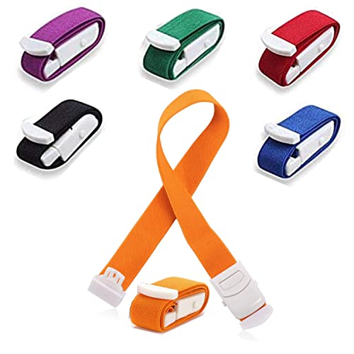 Pack of 6 Storage Tubes, Vein Congestion, Tourniquet, Fast Tourniquet with Unique Closure System, Medical Nurse Tourniquet, for Medical Emergency Nurse First Aid colour