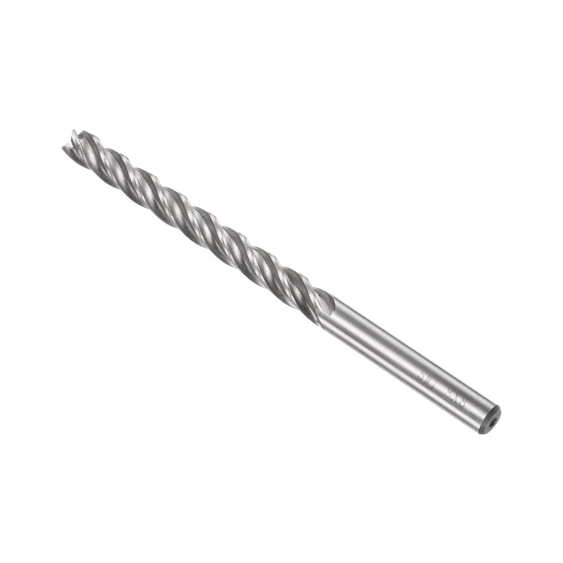 QUARKZMAN 8 mm Square Nose Cutter x 1 Piece High-Speed Steel 4 Groove Cutter for Groove Processing [8 mm Shank 120 mm Length] | 1 Piece, High-Speed Steel, For Groove Processing