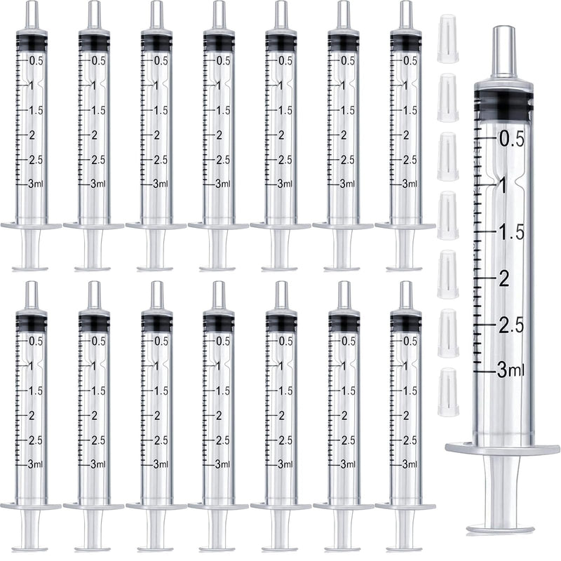 Pack of 50 Syringes, 3 ml Syringes, Disposable Syringes Without Needle Colostrum Syringe | Dosing Syringe, Liquid Measure Syringes Breast Milk for Scientific Laboratories, Watering, Refilling, Feeding Pets 3ml