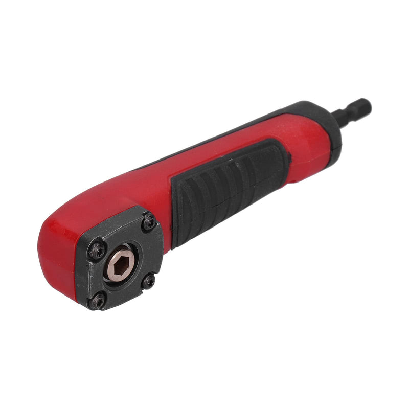 [Australia - AusPower] - Shockwave Right Angle Adapter, Multifunctional Red 90 Degree Impact Driver Drill Adapter Right Angle Drill Attachment Adapter 