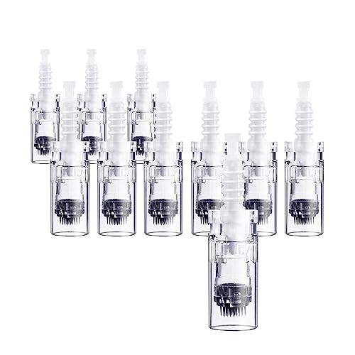 36 Pin Needle Cartridge for Dermapen M5 M7 N2 and E30 | Pack of 10 | Compatible with Dr. Pen Only | Surgical Steel Needle | Hair and Skin Restoration, Improving Scars