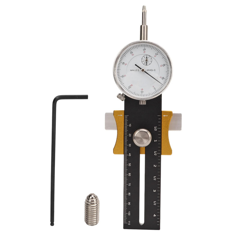 [Australia - AusPower] - Fafeicy Table Saw Gauge, Woodworking Table Saw Dial Gauge with Sliding Head Design, Calibration Tool for Woodworking Band Saws, Band Saws and Drilling Rigs 