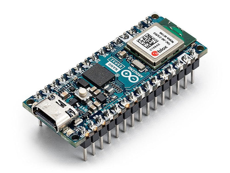 Arduino Nano ESP32 with Headers [ABX00083] - Compact Board with ESP32 Microcontroller, WLAN and Bluetooth, Ideal for IoT Projects, Automation and Connected Applications with Arduino IDE. ABX00083