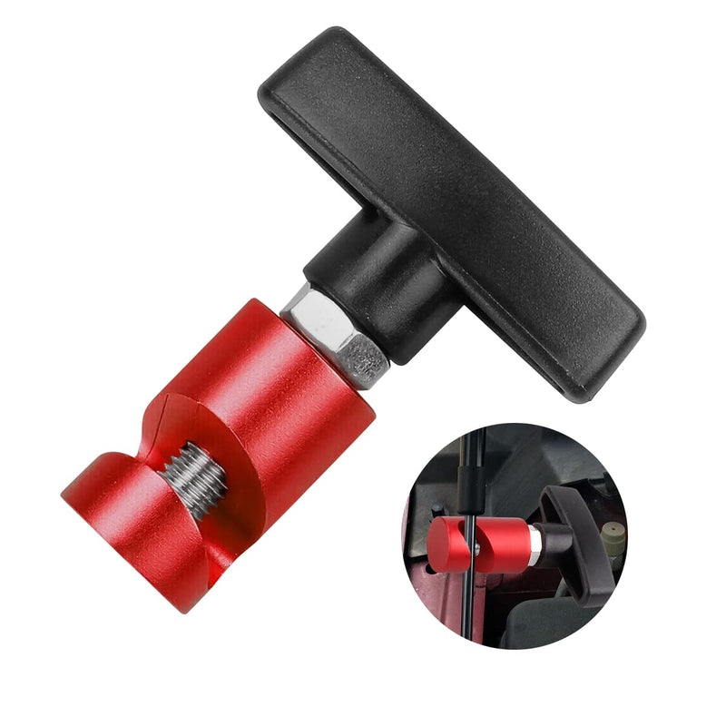 [Australia - AusPower] - CGEAMDY Bonnet Lifting Clamp, Multifunctional Aluminium Alloy Lifting Support Clamp, Propeller Stopper Tool for Bonnet Rear Boot (Red) Red 