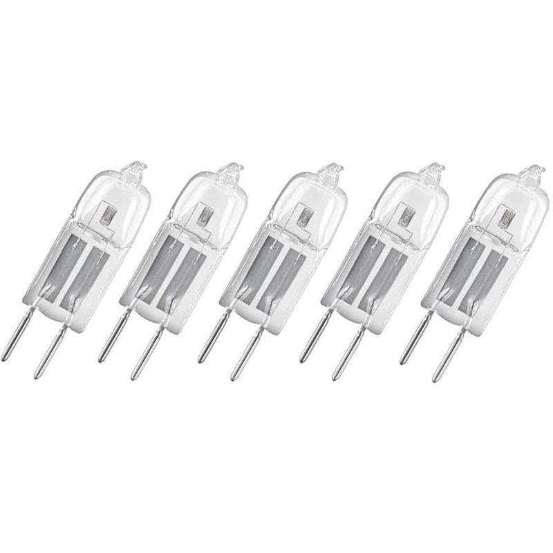 Osram Halostar Starlite 64425 S 20 Watt 12 Volt G4 Warm White 2800 Kelvin Halogen Pin Base Lamp Dimmable 300 Lumen Pack of 5