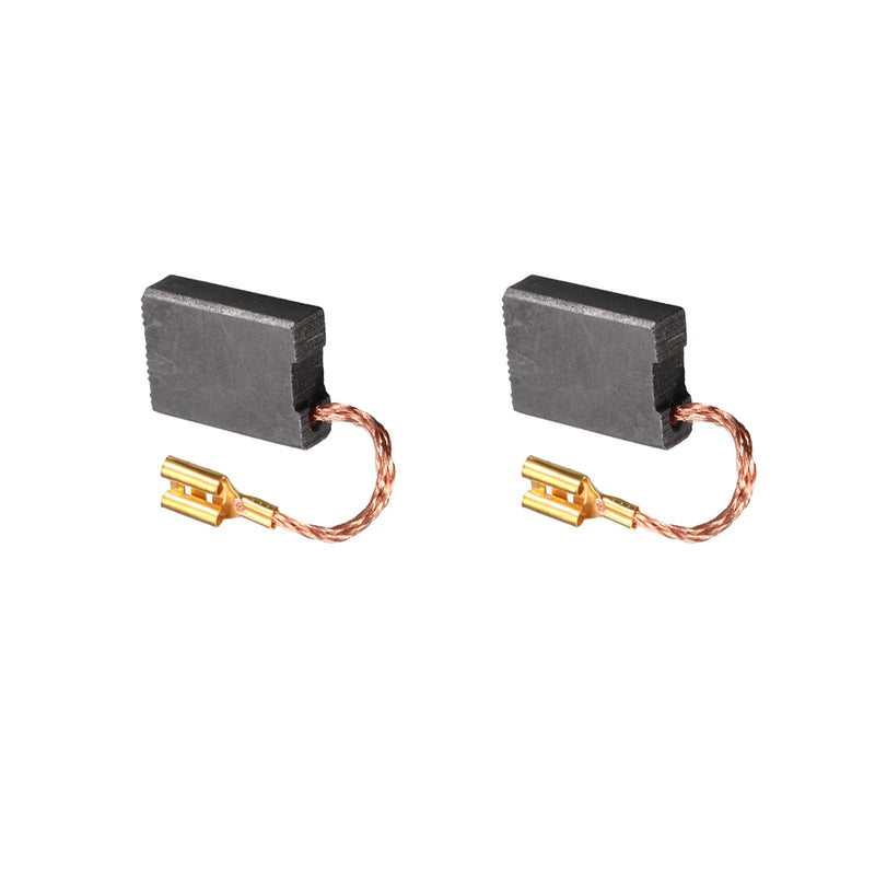 Pack of 2 Carbon Brushes [For Power Motor] - 22mm x 16mm x 6mm/Black Golden Tone | für Power Motor