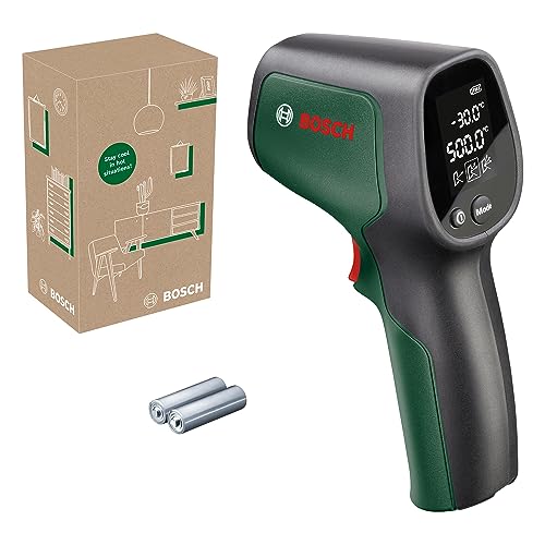 Bosch UniversalTemp Infrared Thermometer | -30 °C to +500 °C, easy and precise measurement, 3 pre-defined material groups, in e-commerce box
