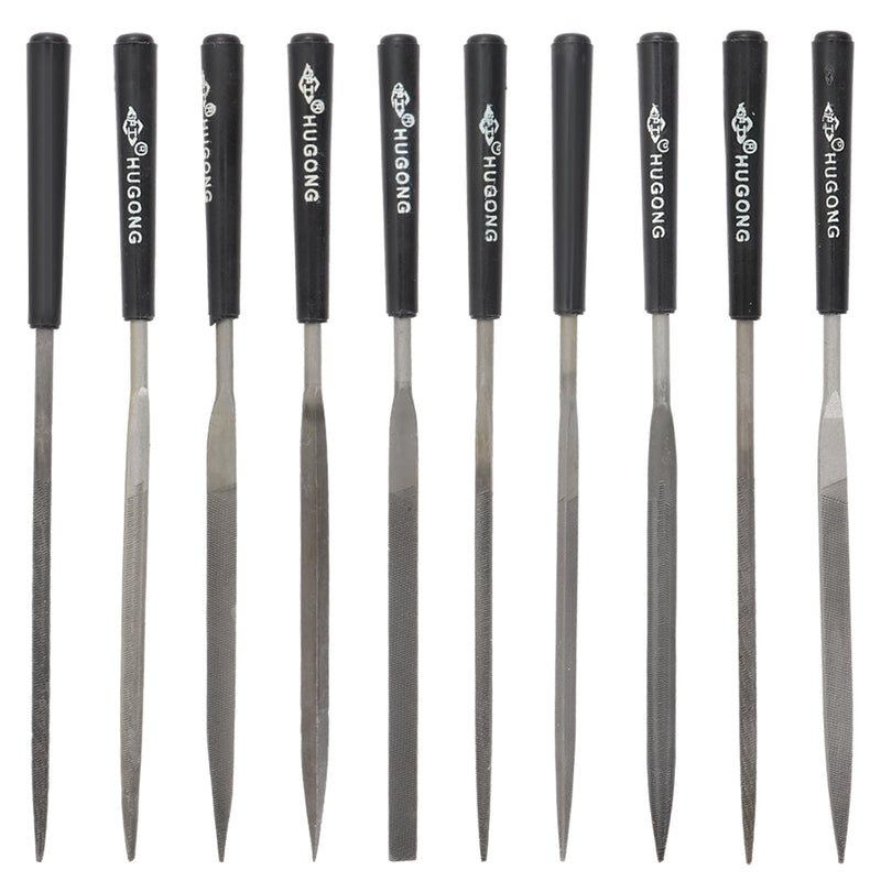 [Australia - AusPower] - 10 Piece Needle File Set, Mini Diamond File Set, Diamond File Set, Diamond Needle File Set, for High Precision Sanding Work on Wood, Metal and Plastic 
