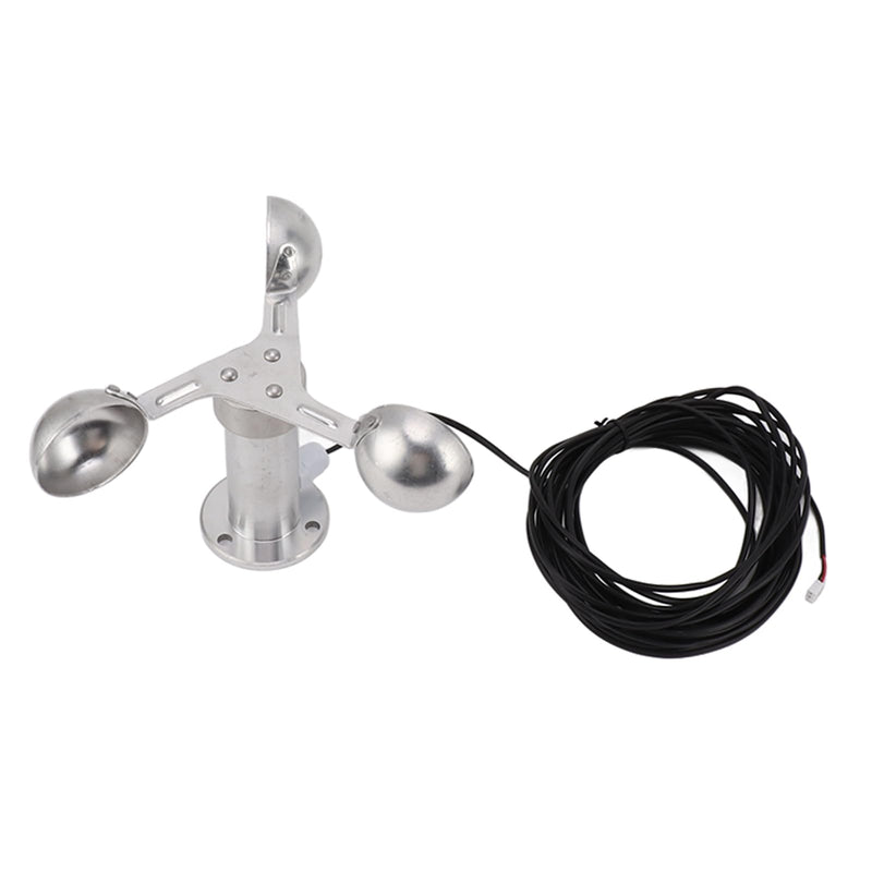 [Australia - AusPower] - Tnfeeon Aluminum Alloy Anemometer Wind Speed Monitoring Sensor, Equipped with 3 Cups Wind Speed Sensor, Provides 0-3.8V Output, Reliable and Durable 