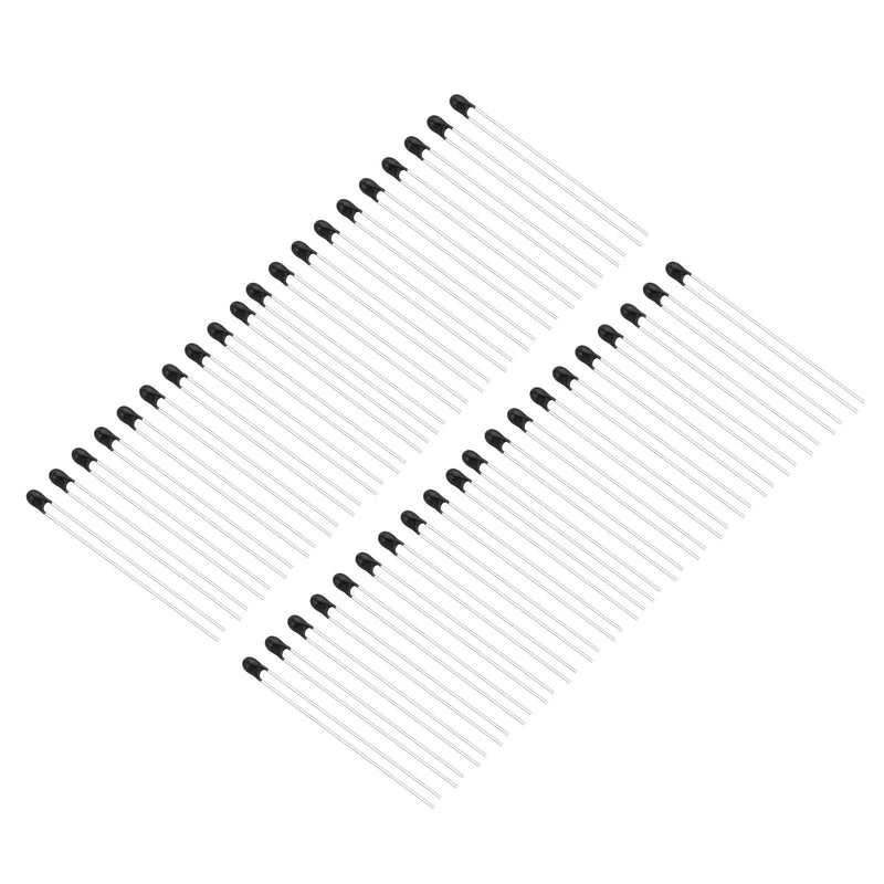 PATIKIL NTC Thermistors Resistors 100 Pieces 10K Ohm MF52-103 5% Accuracy High Sensitive Current Limiter Temperature Sensor for Measuring Temperature Black