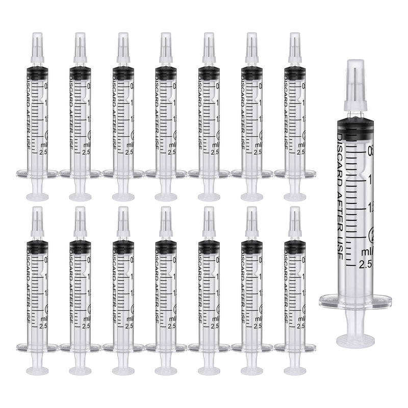 [Australia - AusPower] - Pack of 20 Plastic Syringes 2 ml, Disposable Syringe and Feed Syringe Dosing Syringe in Individual Packaging. Ideal for Fine Dosages, Hobby, Crafts and Pets (20, 2 ml) 20.2 ml 
