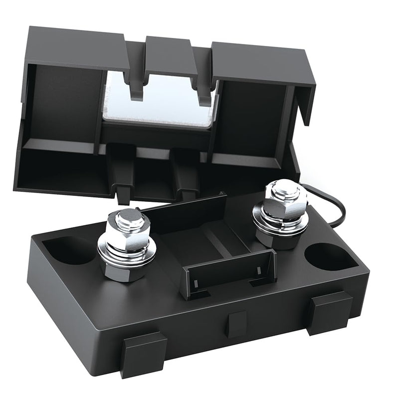 [Australia - AusPower] - Offgridtec 1 Way MIDI Fuse Holder for 200A 58V DC Systems, Screw Connection, Pre-Installed Hardware, Heavy Duty Plastic Housing, High Current Fuse Holder for Automotive & Industrial Use 1-fach Halter 200A 