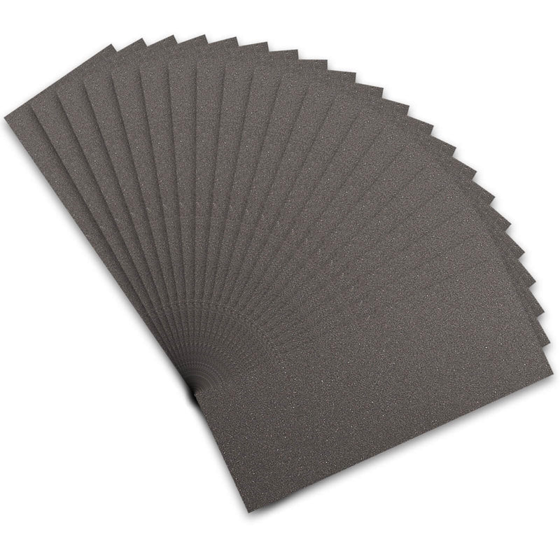 [Australia - AusPower] - STEBRUAM Professional Sandpaper Set 400 Grit, 21 Pieces Wet and Dry Sandpaper for Car/Wooden Furniture/Stone/Paint/Metal/Glass, 23 x 9 cm Emery Paper Silicon Carbide 21 Sheets 400 Grit 