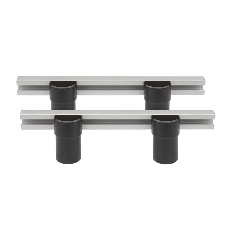 [Australia - AusPower] - 2 x Woodworking Table Workbench Auxiliary Tool Planer Stop Board 19mm 20mm Dog Hole Bench Dog Clamp Aluminum Alloy Baffle DIY Positioning Plate Tool (20mm) 20 mm 