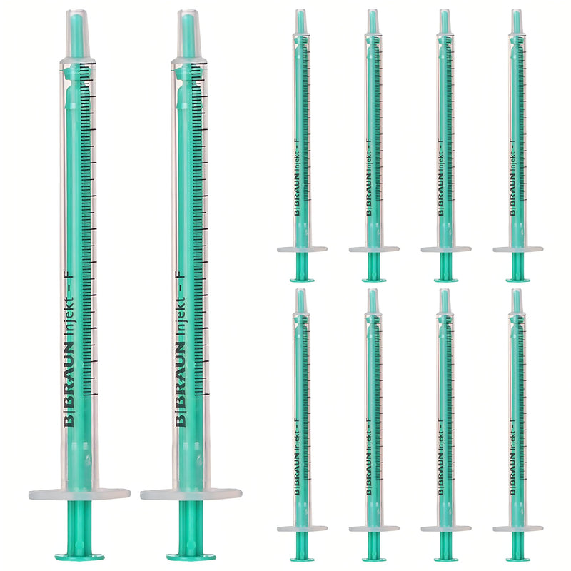 MedixX Disposable Syringes 1 ml without Needles in Various Sizes for Hobby and DIY Syringes Individually Sterile Packed in Practical Sliding Seal Bag (10 x 1 ml) 10 x 1 ml