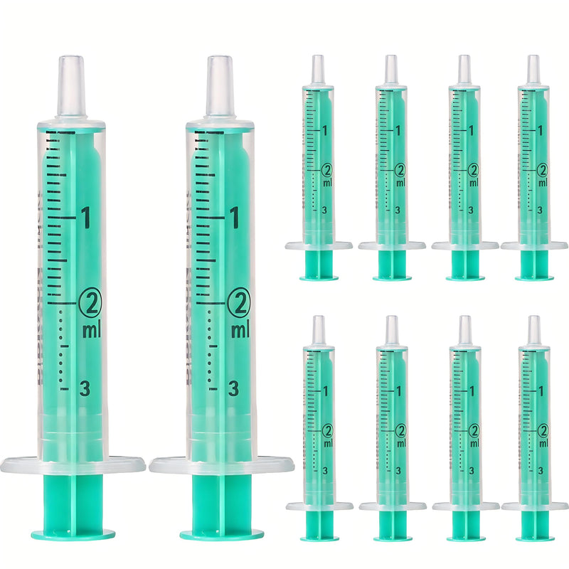 [Australia - AusPower] - MedixX Disposable Syringes 2 ml without Needles in Various Sizes for Hobby and DIY Syringes Individually Sterile Packed in Practical Sliding Seal Bag (10 x 2 ml) 10 x 2 ml 