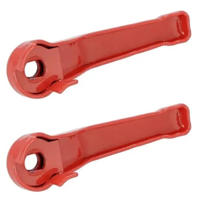 [Australia - AusPower] - cyclingcolors 2 x lever handle for ball valve, red lever, steel water tap, single lever handle, shut-off valve, ball drain valve, 3/8 inch 