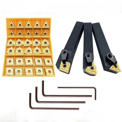 5/8" 36pcs Indexable CNC Lathe Excircle Lathe Tool Holder Set MTJNR1616H16 + MWLNR1616H08 + MCLNR1616H12 with WNMG 431,CNMG431,TNMG331, Solid Carbide Insert Cutter | MTJNR1616H16+MWLNR1616H08+MCLNR1616H12 metal lathe tool with carbide, WNMG431+CNMG431+...