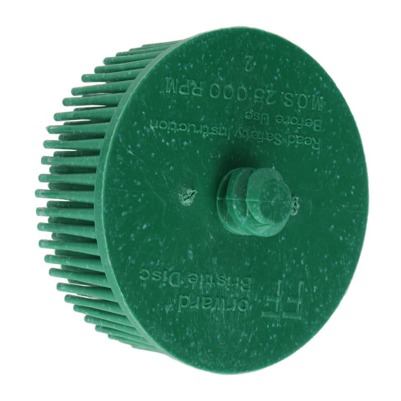 [Australia - AusPower] - 2 Inch Bristle Disc Grit Abrasive Bristle Shank Attachme Sanding Bristle Brush Rubber Disc Buffing Polishing Disc Rust Removal for Removing Burr Grate Surfaces 