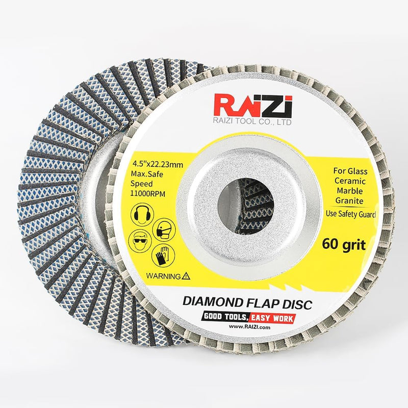 [Australia - AusPower] - Diamond Flip Grinding Wheel Suitable for Stone, Concrete, Glass and Metal, 115 x 22.23 mm Diamond Blade Disc (#60) #60 