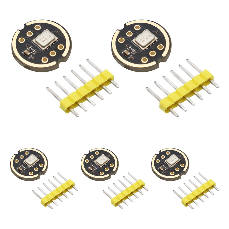 Pack of 5 Omnidirectional Microphone Module I2S Interface, High Precision Low Performance for ESP