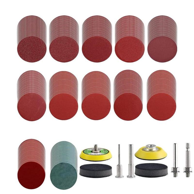 [Australia - AusPower] - BEEK Pack of 2 3 Inch Sanding Discs Pads 75 mm with 4 Pieces 1/8 Inch & 1/4 Inch Shank, with 2 Pieces Sponge Pads, for Wood Furniture Painting, Automotive 
