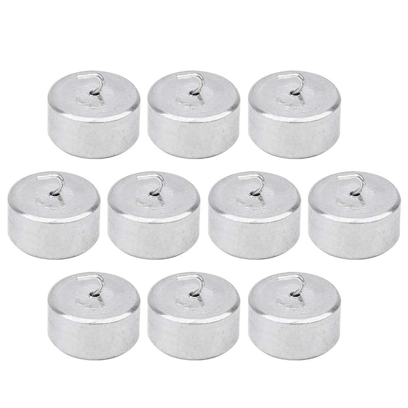 [Australia - AusPower] - Pack of 10 Double Hook Weights, Metal Weights with Hook and Ring Lever Principle, Physical Experimental Teaching Tool for General Science and Physical Laboratory Work, 50G 