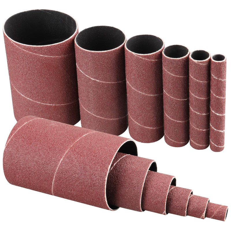 [Australia - AusPower] - Shineboc Sanding Sleeves for Random Orbital Sanding, Grit 80, 2 x Diameter 13-19-25-38-51-76 mm Pack of 12 Körnung 80 