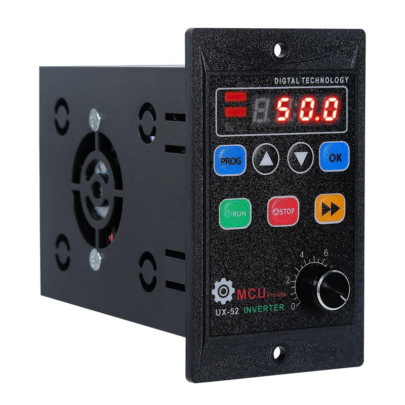 [Australia - AusPower] - DEWIN Frequency Converter, VFD Frequency Converter, 1 Phase Input, 3 Phase Output, VFD Speed Controller for Motor Speed Control, 750 W AC 220 V AC220V 750W 