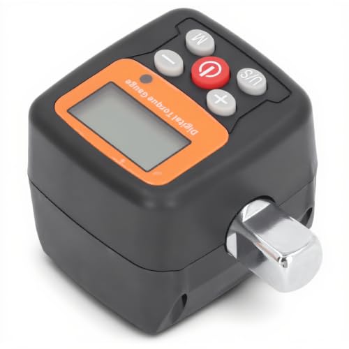 Digital Torque Adapter, High Precision 1/2 Connection, 6 to 200 NM Torsion Adapter with Light Tone Alarm, Digital Torque Wrench