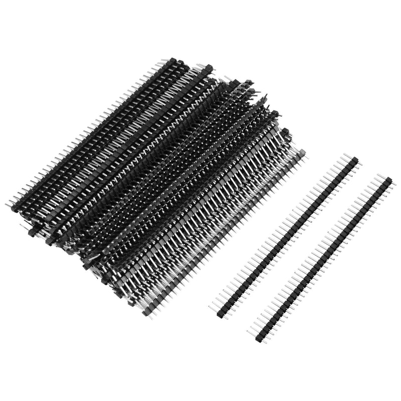 [Australia - AusPower] - 2.54 mm Pitch Straight Single Row Header Connector 1 x 40 Pins (50 Pieces) 