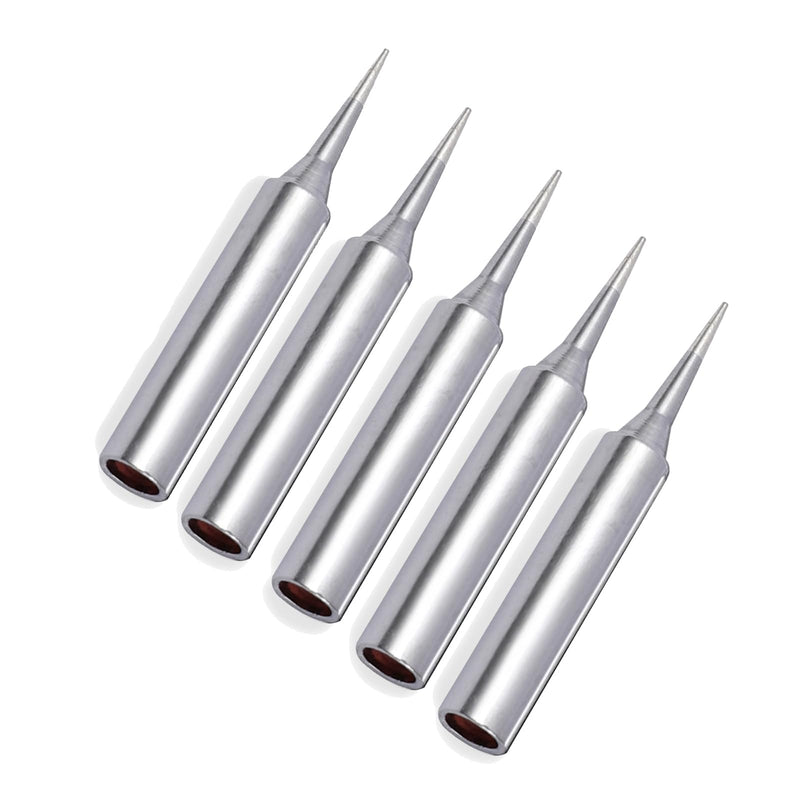 Soldering Iron Tips, 900 m Soldering Tip, Replacement Soldering Tips Set (5 Pieces 900M-TI) | Alloy soldering tips use for soldering gun, soldering station welding, soldering etc 900m-ti 5pcs