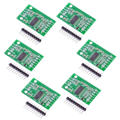 HX711 Weight Pressure Sensor Module 24-bit Precision AD Module Dual Channel Load Cell HX711 Load Cell Amplifier HX711 Load Cell Modules Pressure Sensor Modules HX711 Load Cell Amplifier 6 Pieces