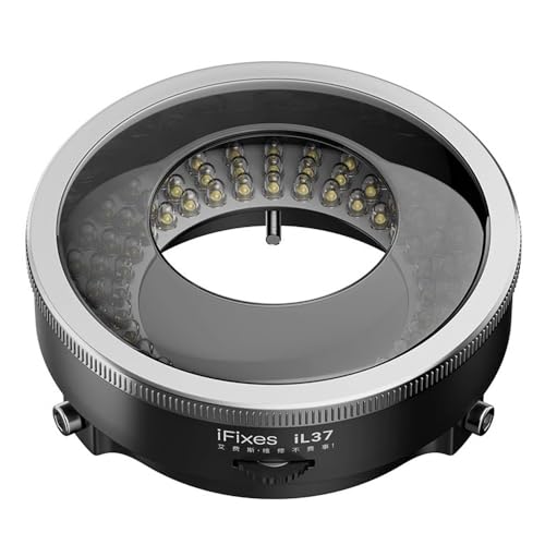 Microscope Polarized Optical System LED Lighting Ring Light, 96 Pieces LED Light Beads, Anti-Glare Light Source for Microscopes