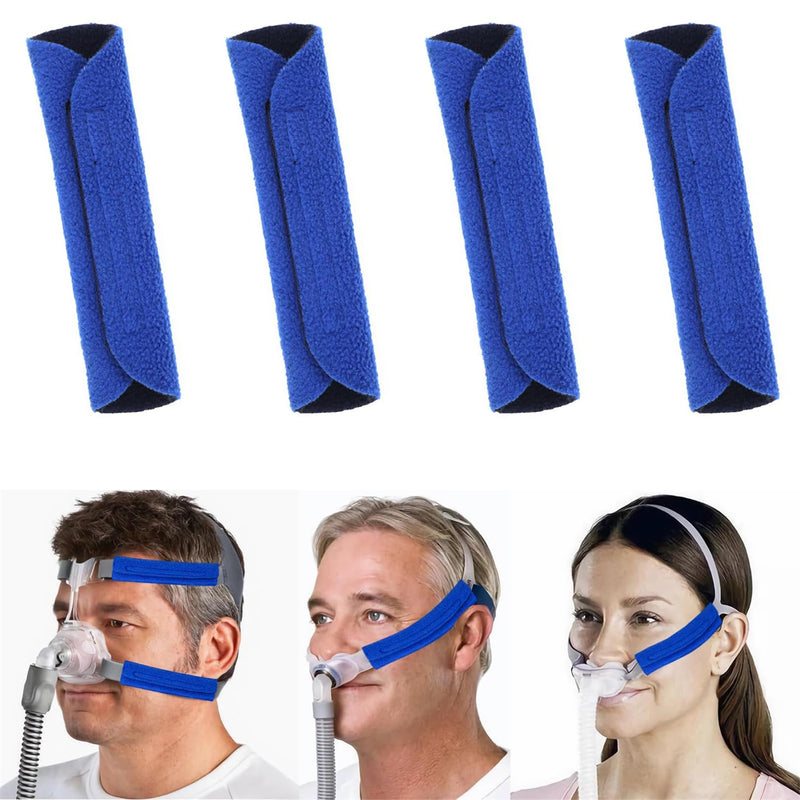 [Australia - AusPower] - CPAP Belt Covers CPAP Mask Headband Belt Covers 4 Pack Comfortable Face Pads for Reducing Cheek Red Spots and Indentations 