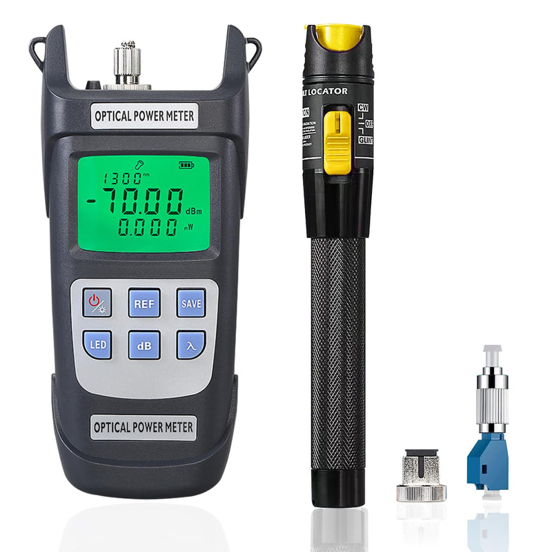 [Australia - AusPower] - Qilnyeh FTTH Fiber Optic Tool Kit VFL Fiber Optic Power Meter 70~+10dBm 50MW Fiber Optic Visual Fault Locator VFL Fiber Test Pen 