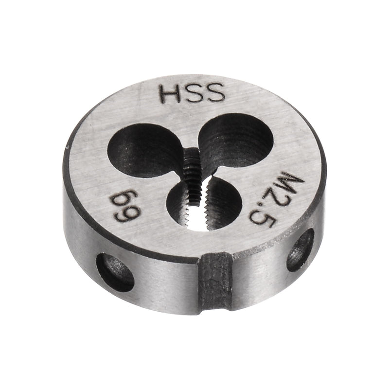 [Australia - AusPower] - QUARKZMAN Round Die Metric M2.5 x 0.45 Thread (Right) High Speed Steel (HSS) Die Repair Tool 