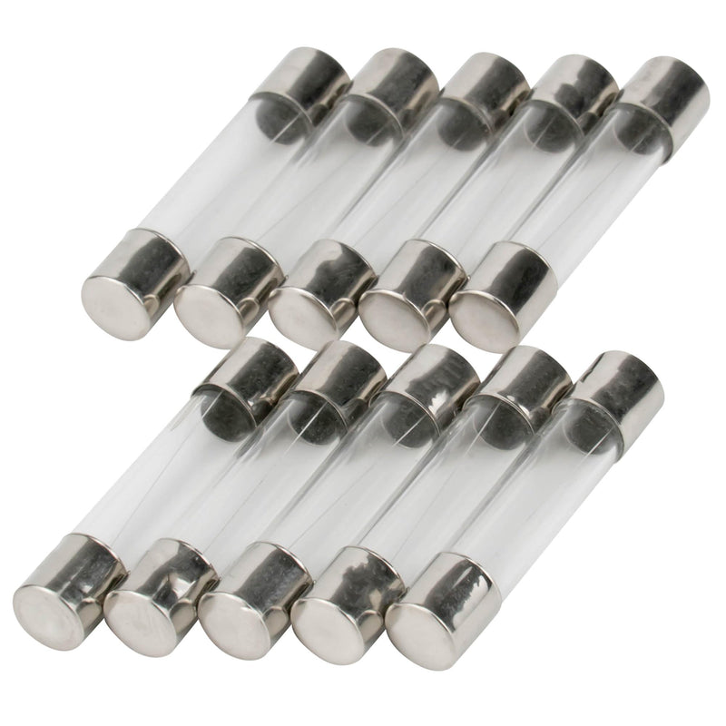 [Australia - AusPower] - Pack of 10 SeKi Micro Fuse 10 A, 6 x 30 mm, Slowly; Glass Fuse 250 V 10 A amp Träge 