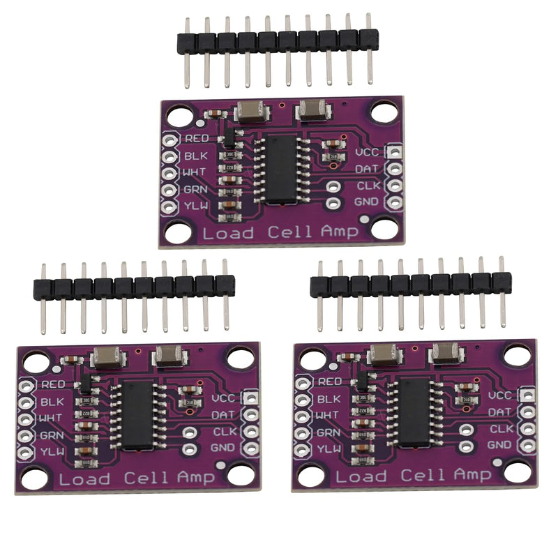 [Australia - AusPower] - Heevhas 3pcs CJMCU-711HX71 High Precision Electronic Scales Load Cell 24-Bit Double Channel A/D Converter Chip Converter Development Board Module for Electronic Precision Scales Compatible with 