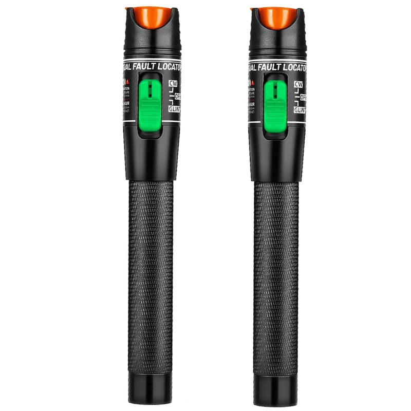 [Australia - AusPower] - LIAYTRSS 2pcs Fiber Optic Test Pen 30mW 30km FTTH Fiber Optic Tester Visual Fault Finder with 2.5mm Standard Interface for SC/FC/ST Fiber Interface 