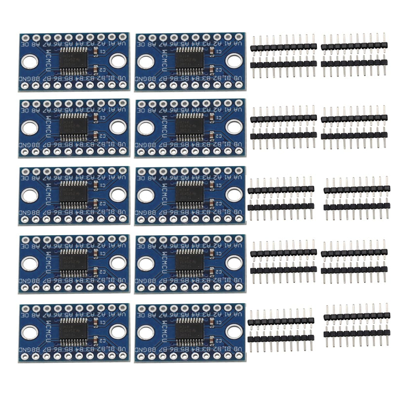 10PCS TXS0108E 8 Channels Bi-directional Bidirectional Logic Module | Converter Module Logic Level Converter TTL 3.3V 5V Bi-Directional Convert for Arduino